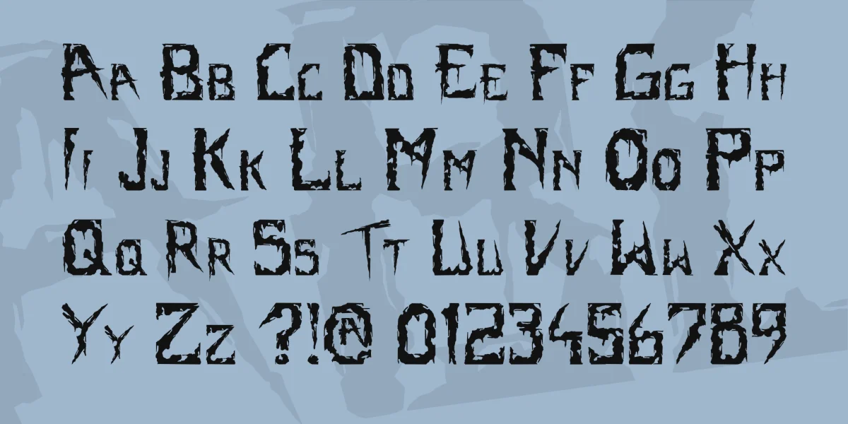 Terror Pro Font preview 3