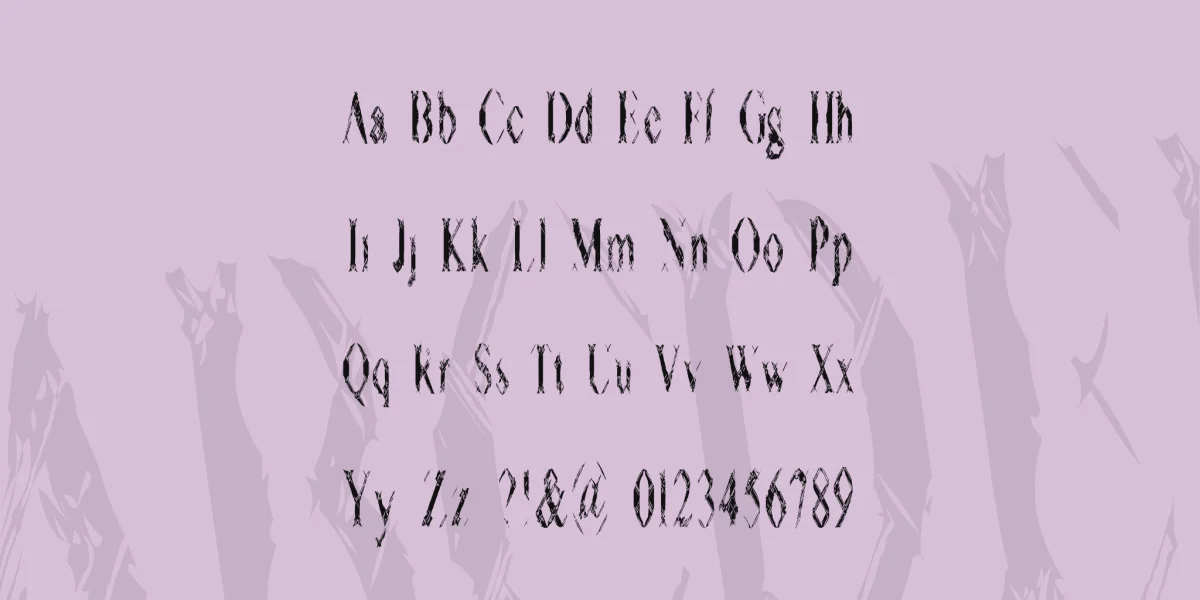 Terrorism Bytes Font preview 2