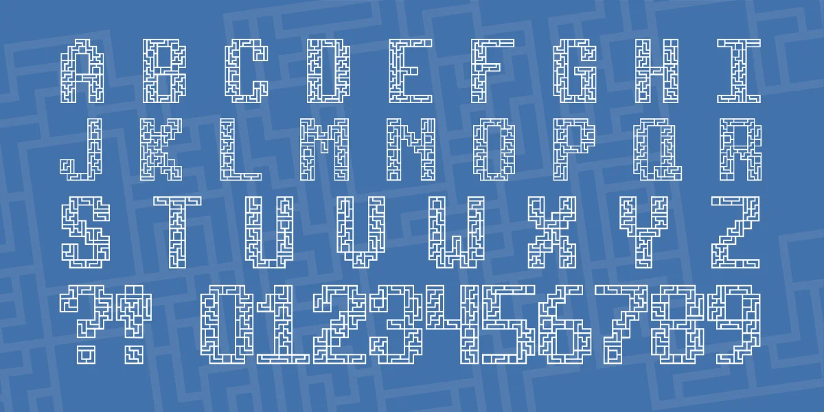 Tetricide Font preview 2