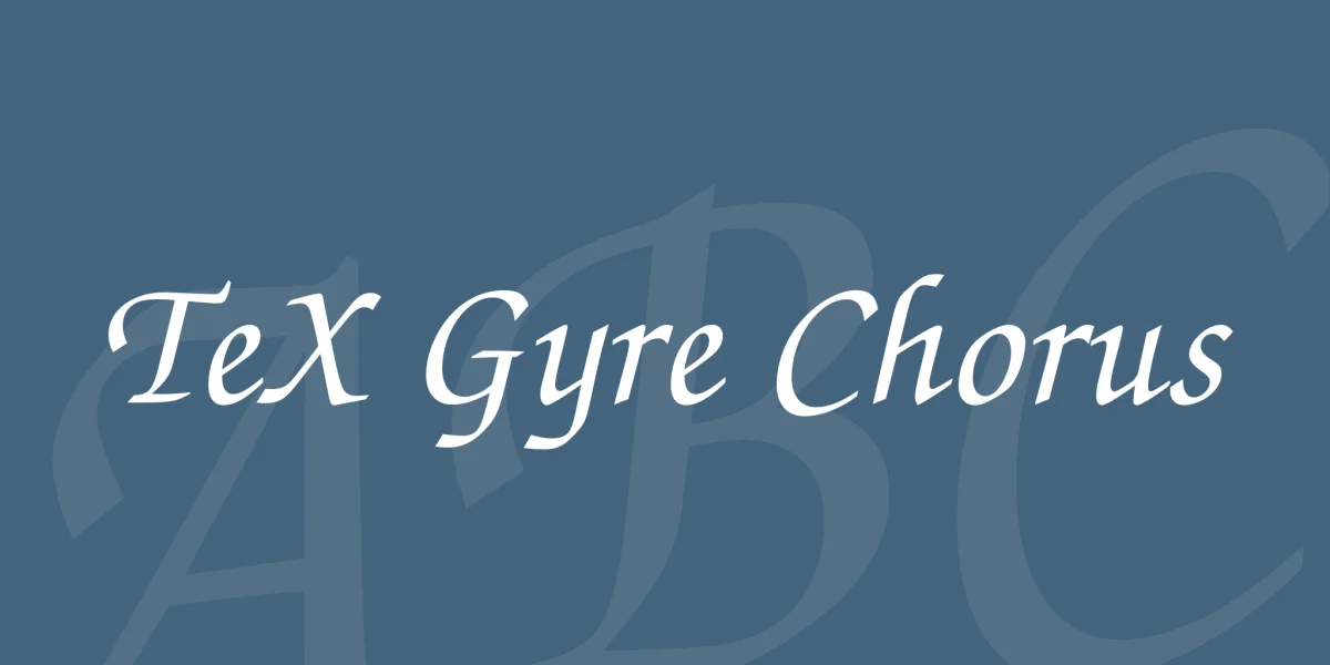 TeX Gyre Chorus Font
