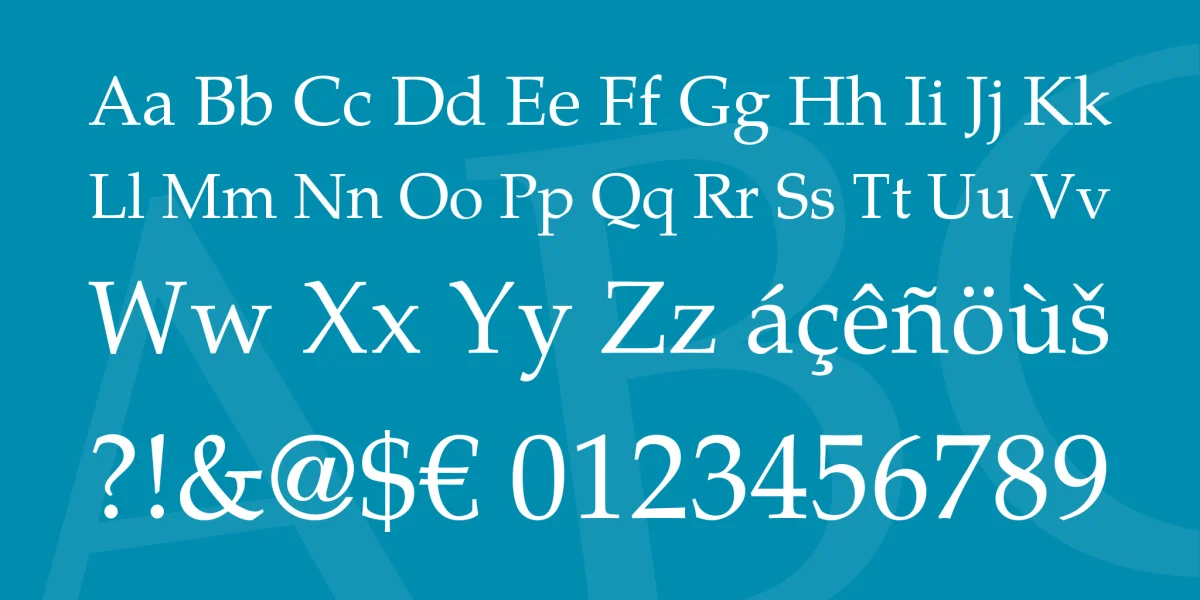 TeX Gyre Pagella Font Family preview 4