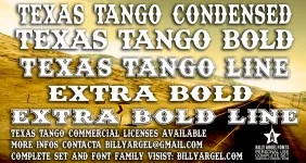 Texas Tango BOLD PERSONAL USE Font