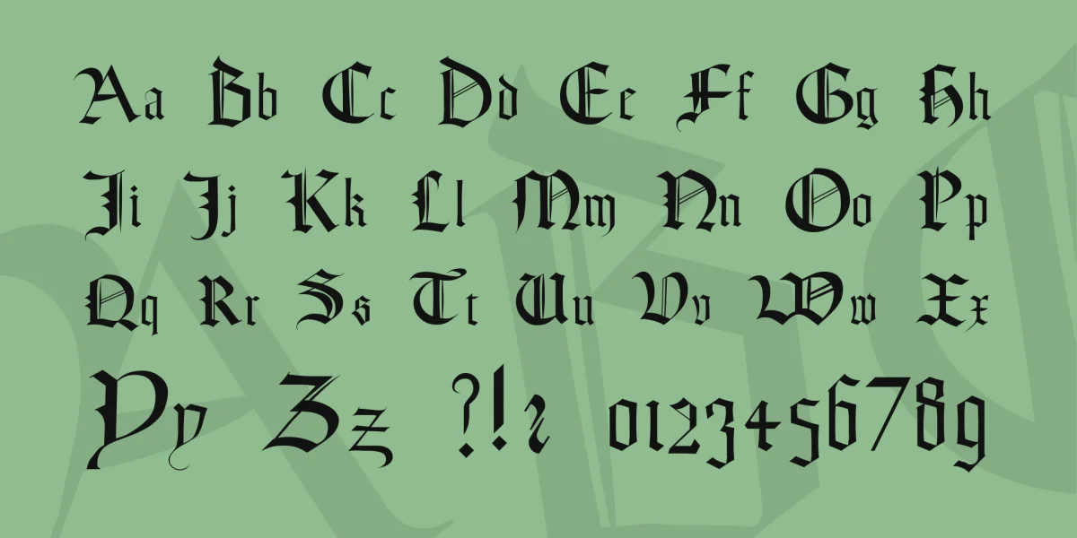 Textura Font preview 4
