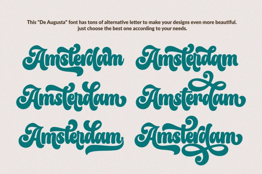 The Augusta Font preview 2
