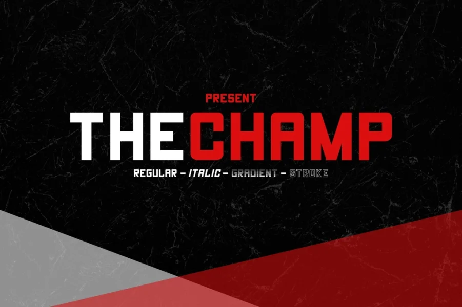 THECHAMP DEMO Font Family preview 2