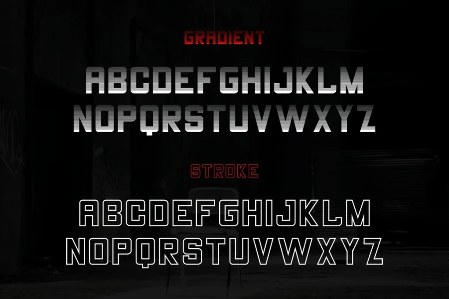 THECHAMP DEMO Font Family preview 8