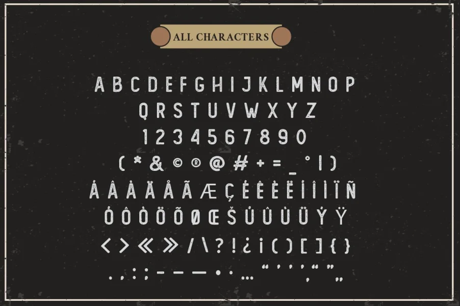 The Foregen Rough One Font preview 7