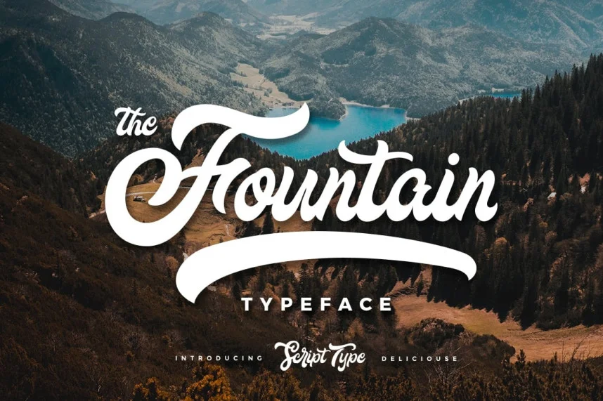 The Fountain Script Font
