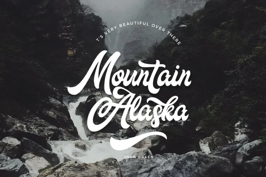 The Fountain Script Font preview 3