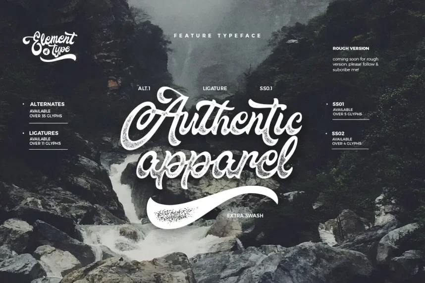 The Fountain Script Font preview 4