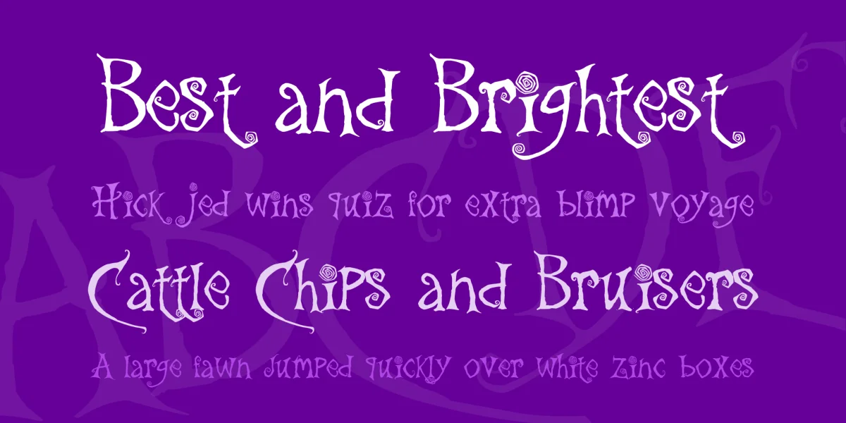 the Gingerbread House Font preview 2