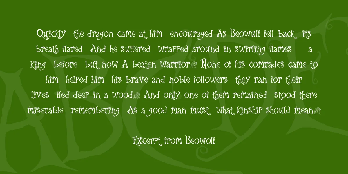 the Gingerbread House Font preview 3