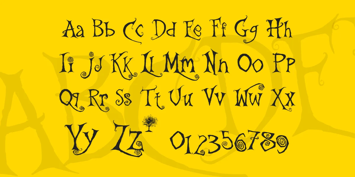 the Gingerbread House Font preview 4
