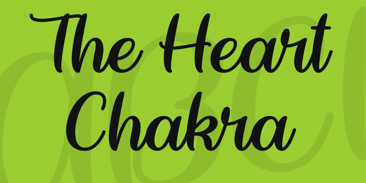 The Heart Chakra Font preview 2