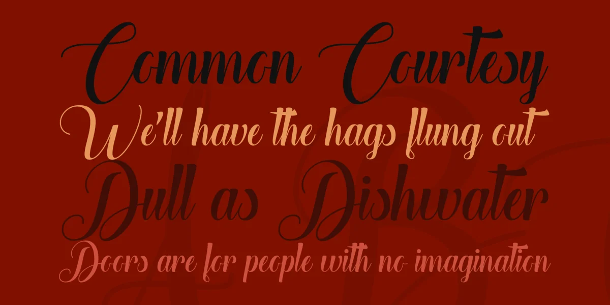 The Heart of Everything Demo Font preview 2