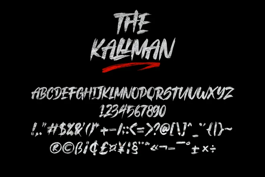The Kallman Font preview 9