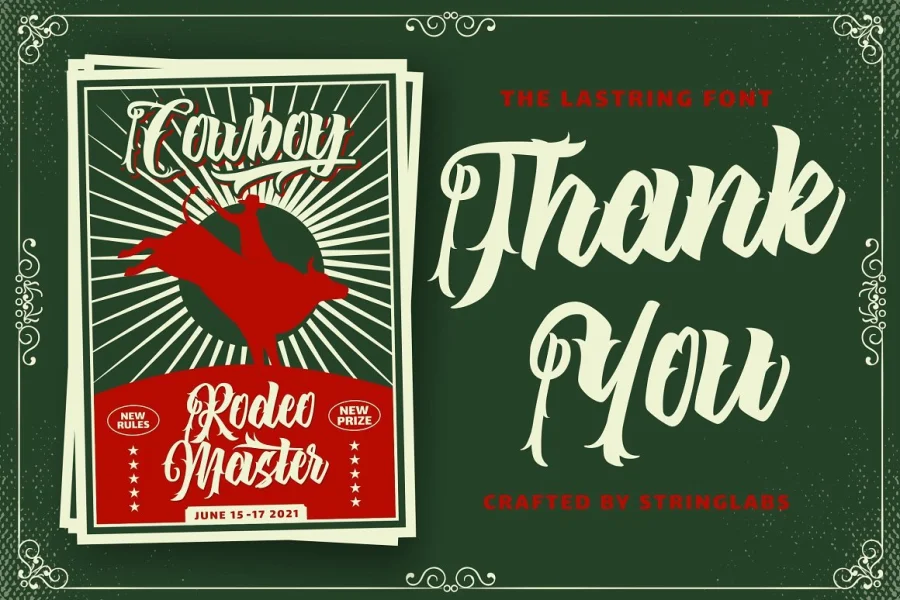 The Lastring Font preview 15