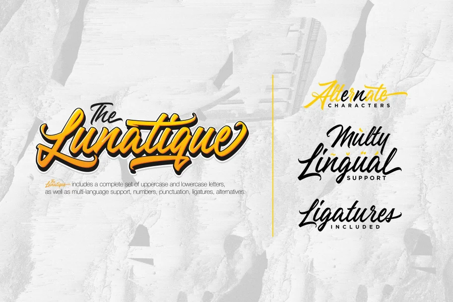 The Lunatique Font preview 4