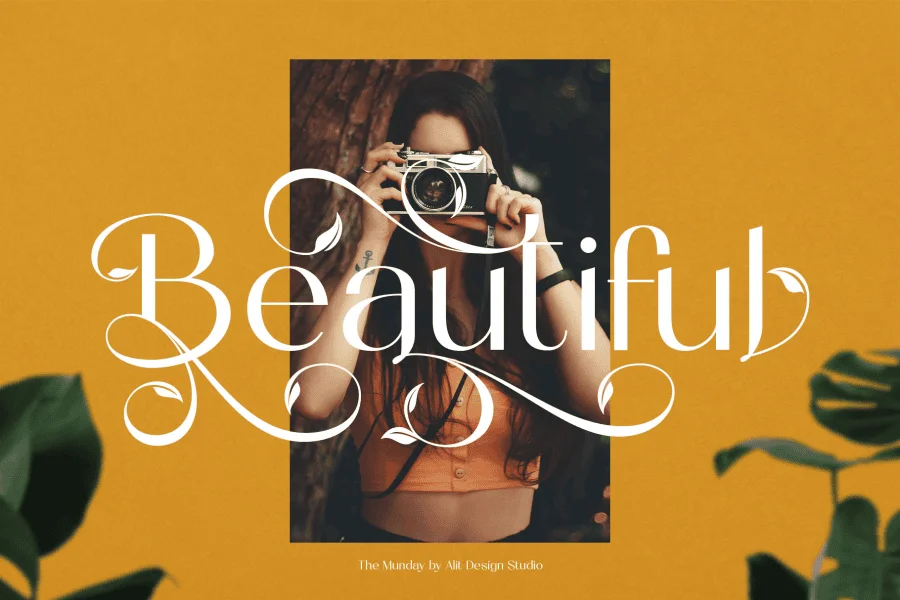 The munday free version Font preview 5