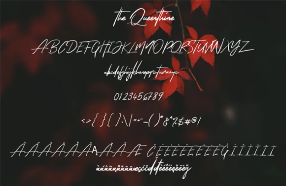 The Queenthine Font preview 10