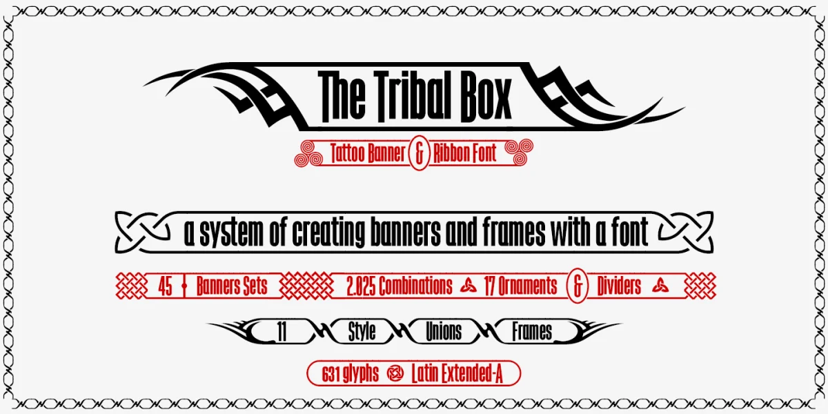 The Tribal Box Font preview 3