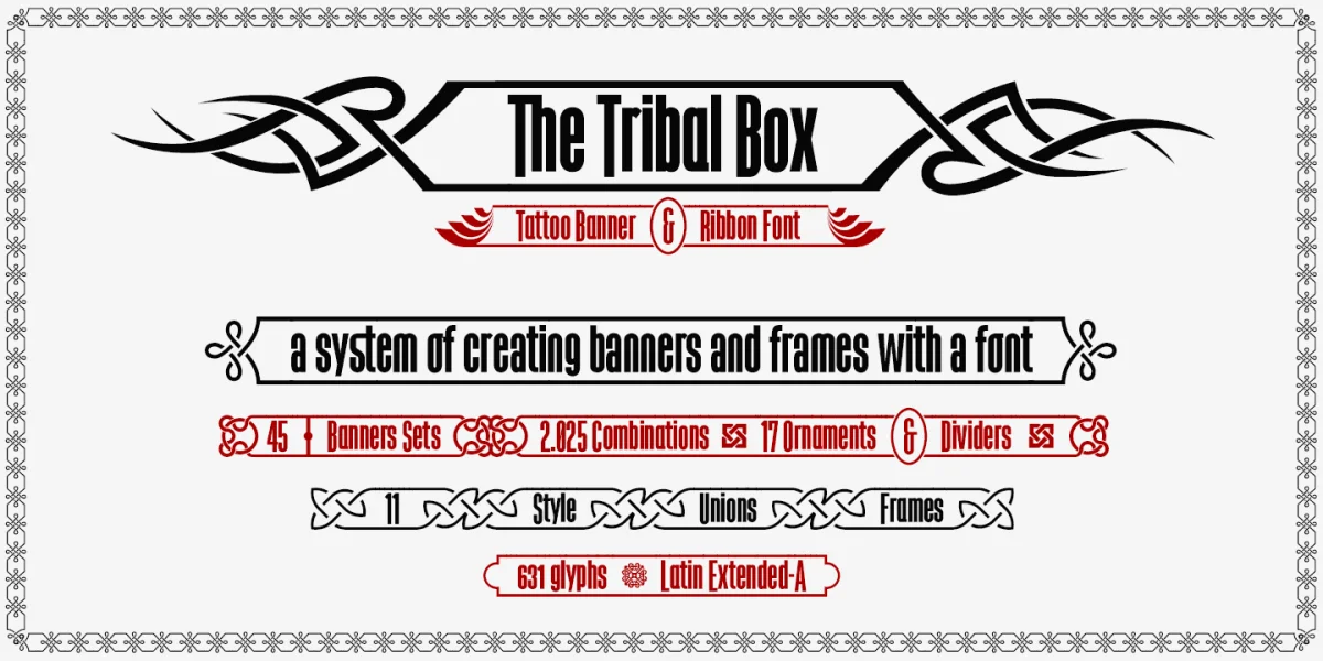 The Tribal Box Font preview 5