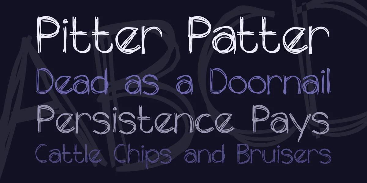 the unseen Font preview 2