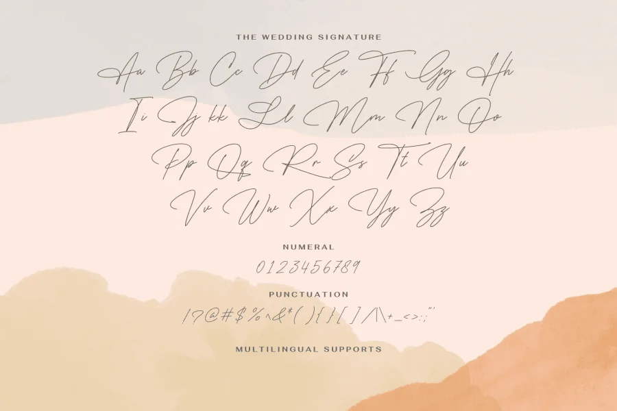 The Wedding Signature Font preview 4