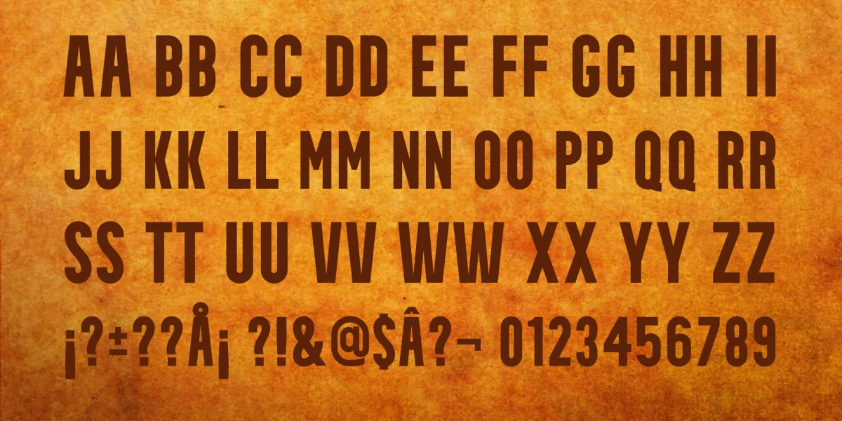 Theater Font preview 2