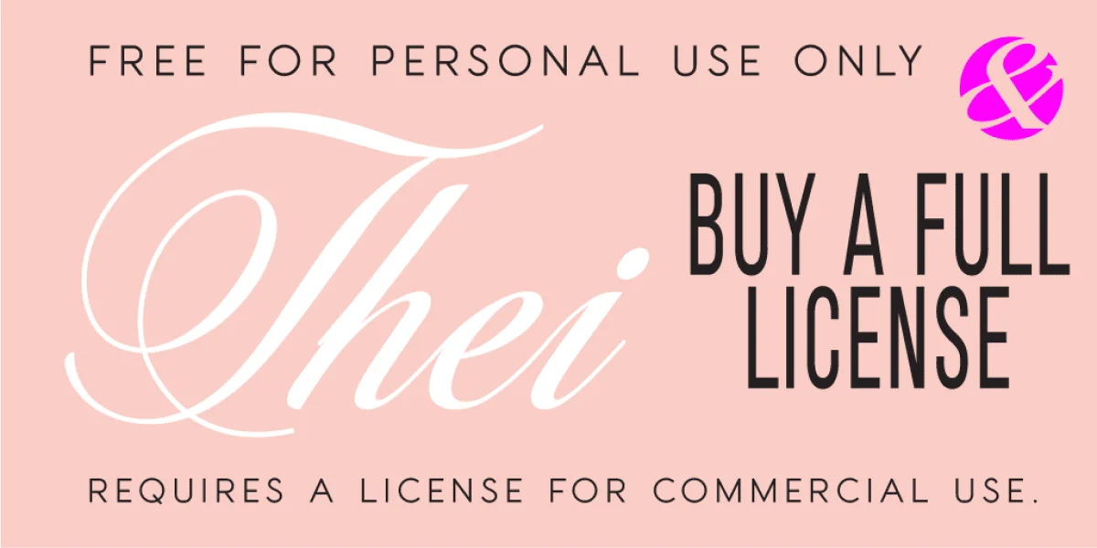 Thei Personal Use Font