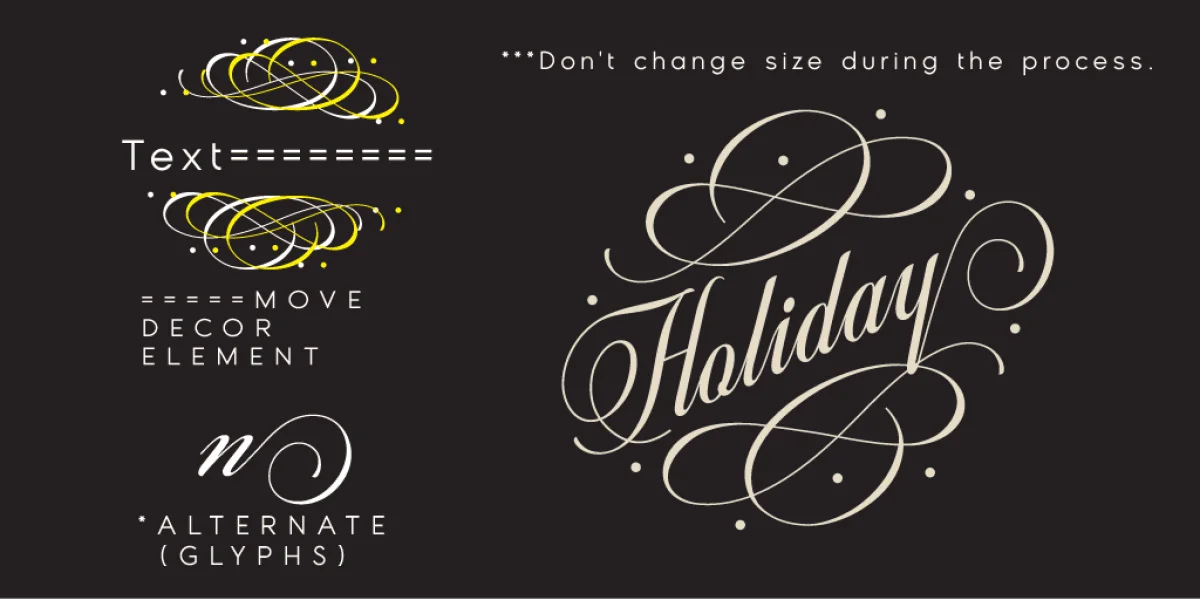 Thei Personal Use Font preview 2