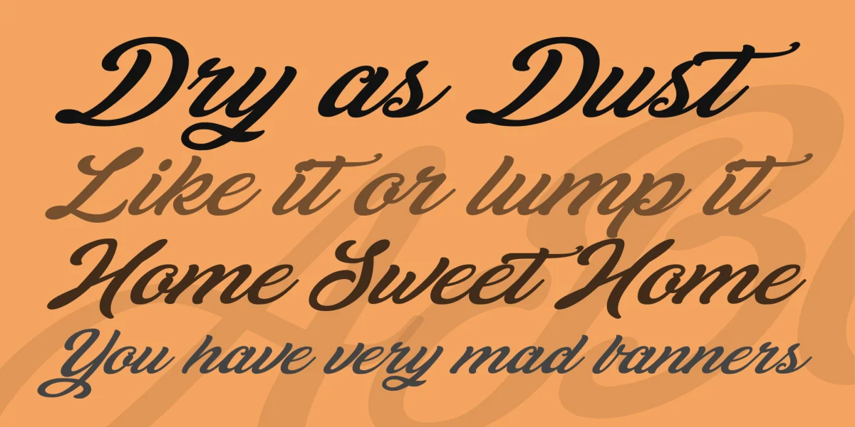Theodora Personal Use Font preview 2