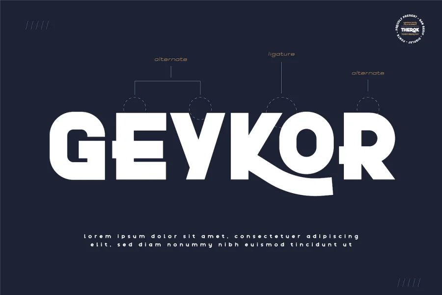Therok Font Family preview 13