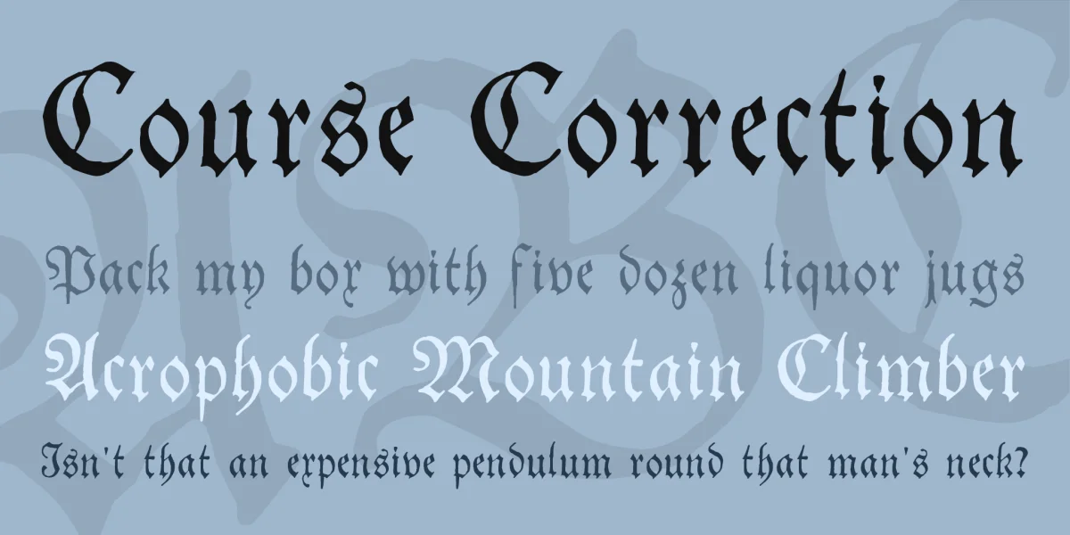 Theuerdank Fraktur Font preview 2