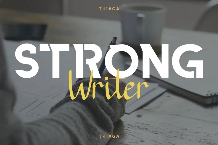 THIAGA DEMO Font Family preview 2