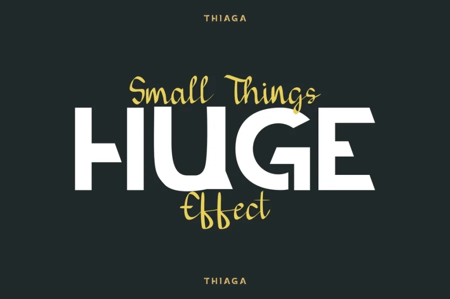 THIAGA DEMO Font Family preview 3