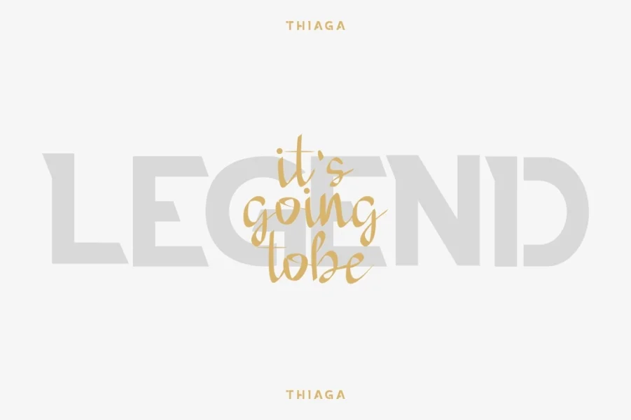 THIAGA DEMO Font Family preview 4