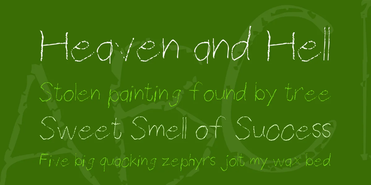 Thin Pencil Handwriting Font preview 2