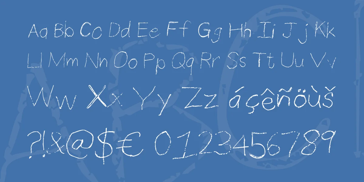 Thin Pencil Handwriting Font preview 4