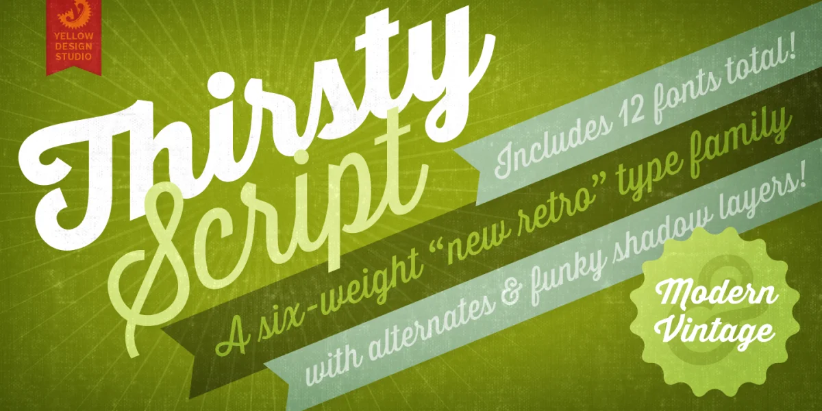 Thirsty Script Extrabold Demo Font