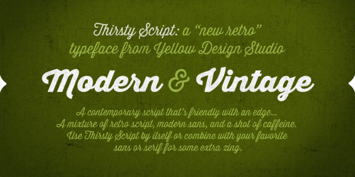 Thirsty Script Extrabold Demo Font preview 2