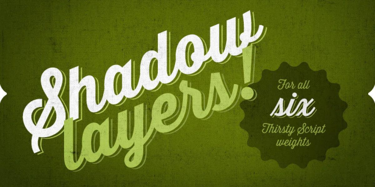 Thirsty Script Extrabold Demo Font preview 3