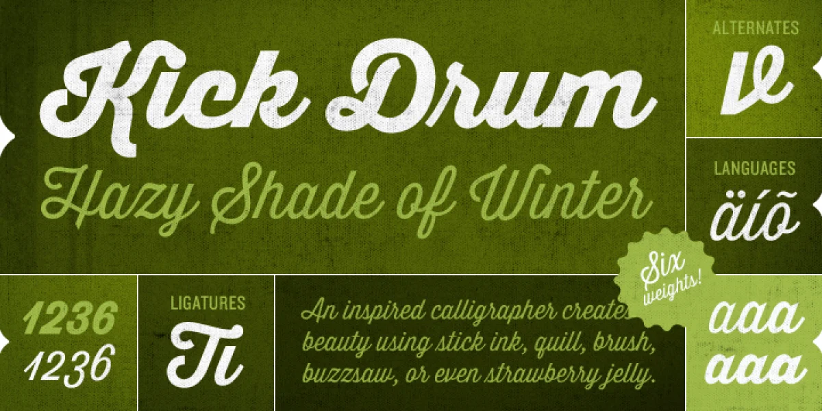Thirsty Script Extrabold Demo Font preview 4
