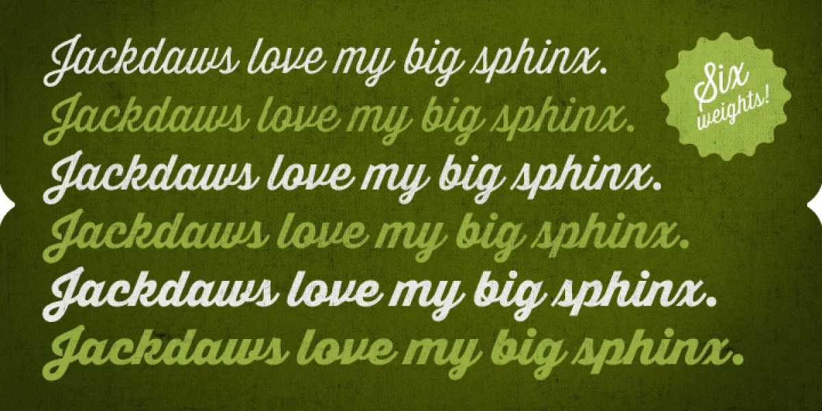 Thirsty Script Extrabold Demo Font preview 8