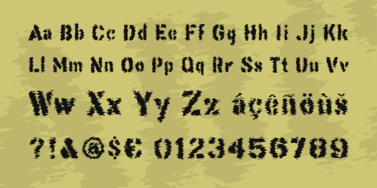 This Corrosion Font preview 3