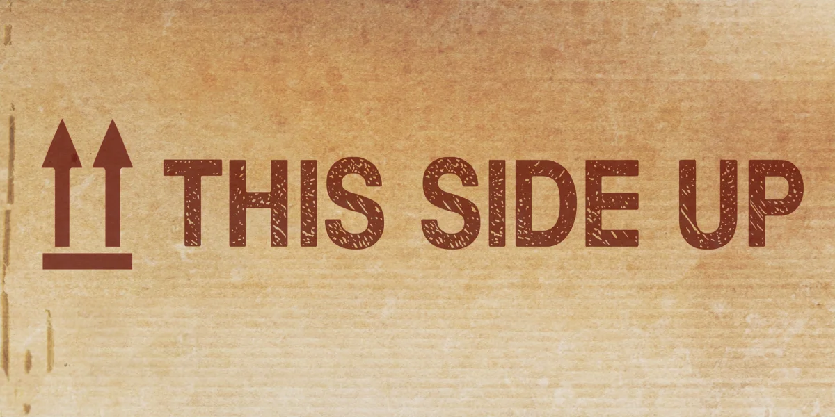 This side up Font