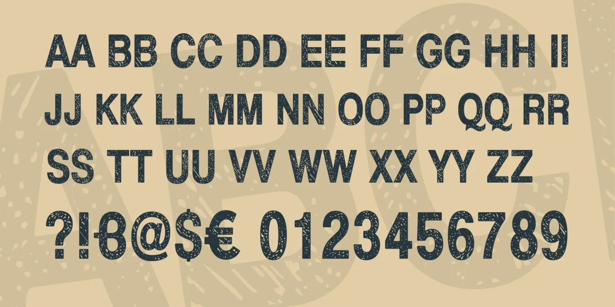 This side up Font preview 4