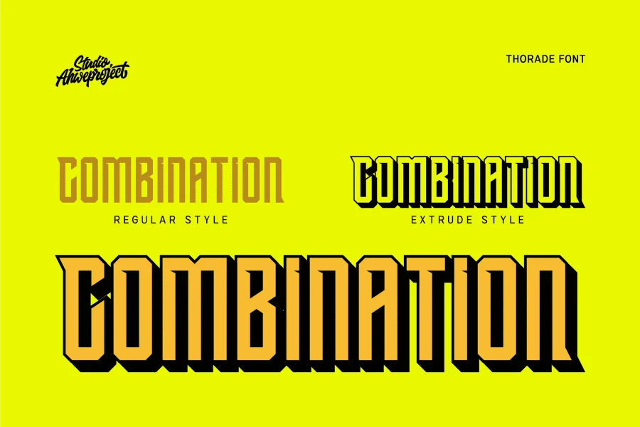 Thorade Demo Font preview 12