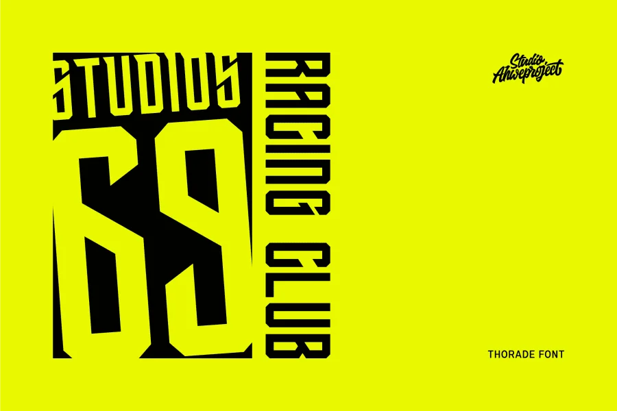Thorade Demo Font preview 3