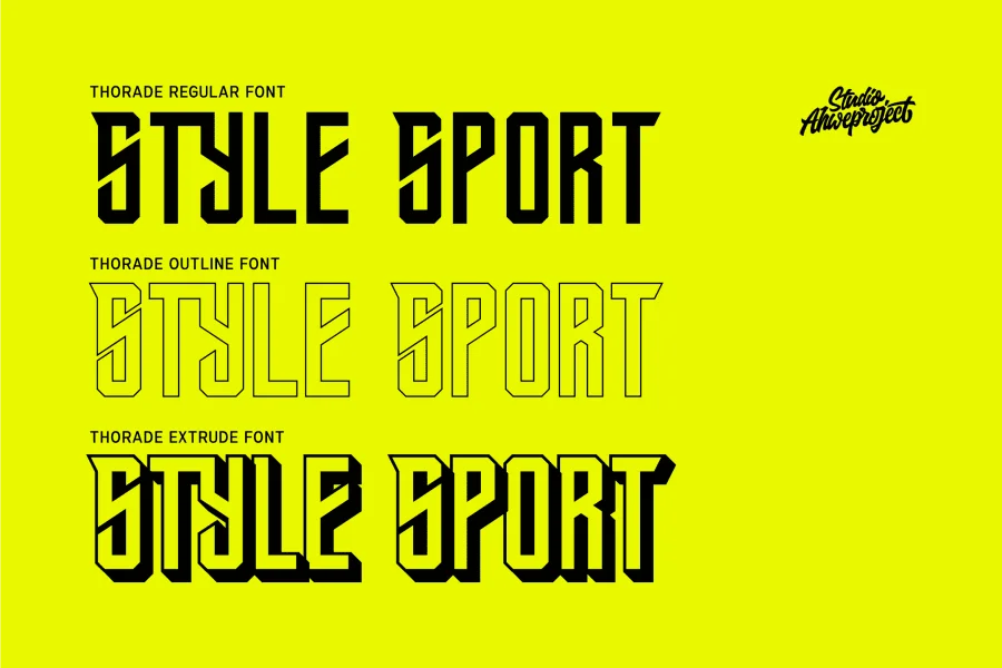 Thorade Demo Font preview 4